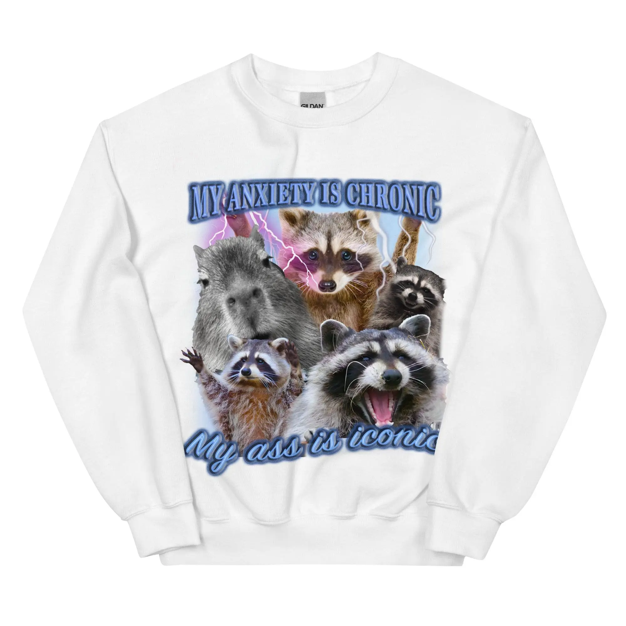 Anxiety Chronic Ass Iconic Sweatshirt - Image 9