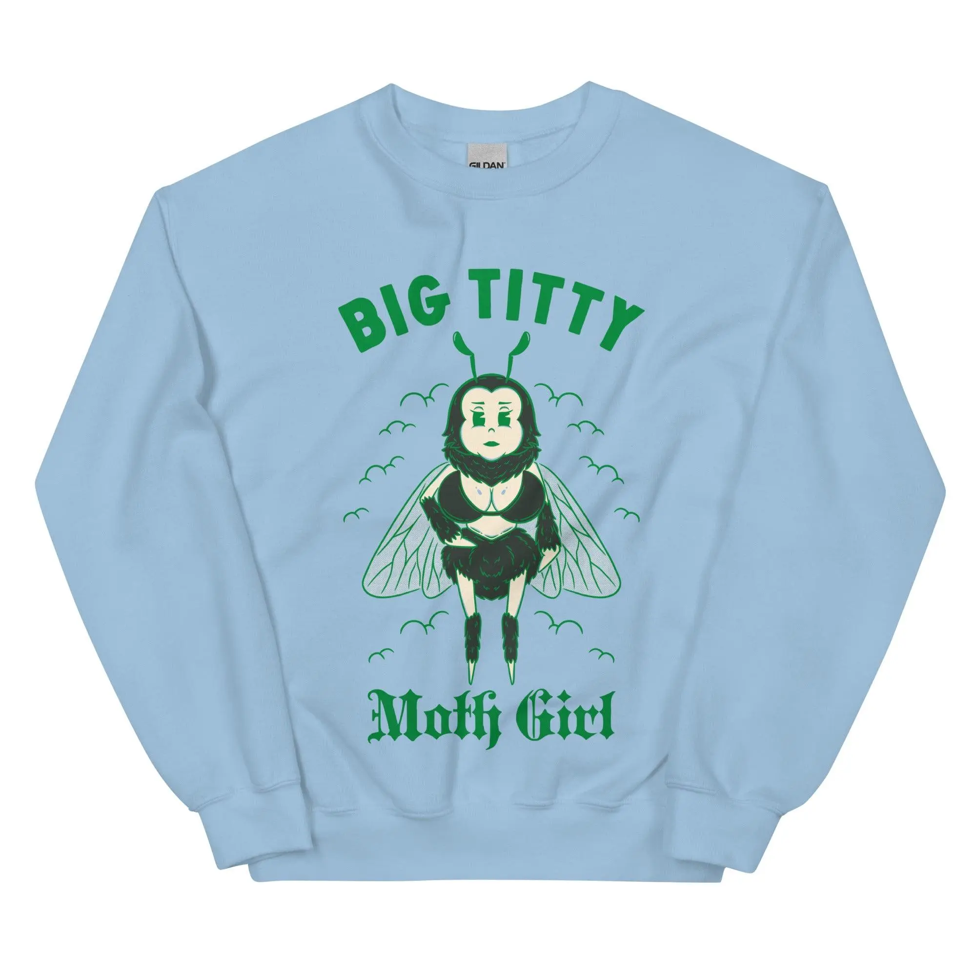 Big Titty Moth Girl Sweatshirt - Image 6