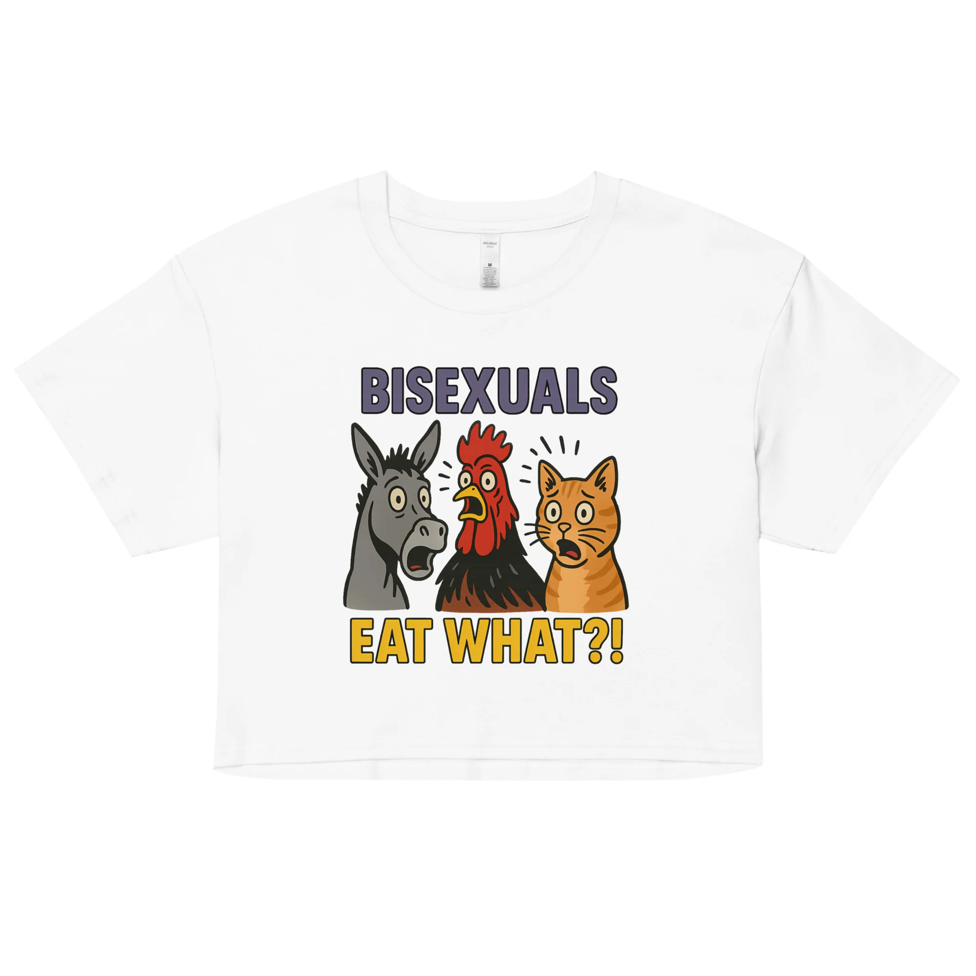 Bisexuals Eat What Women’s crop top - Image 5